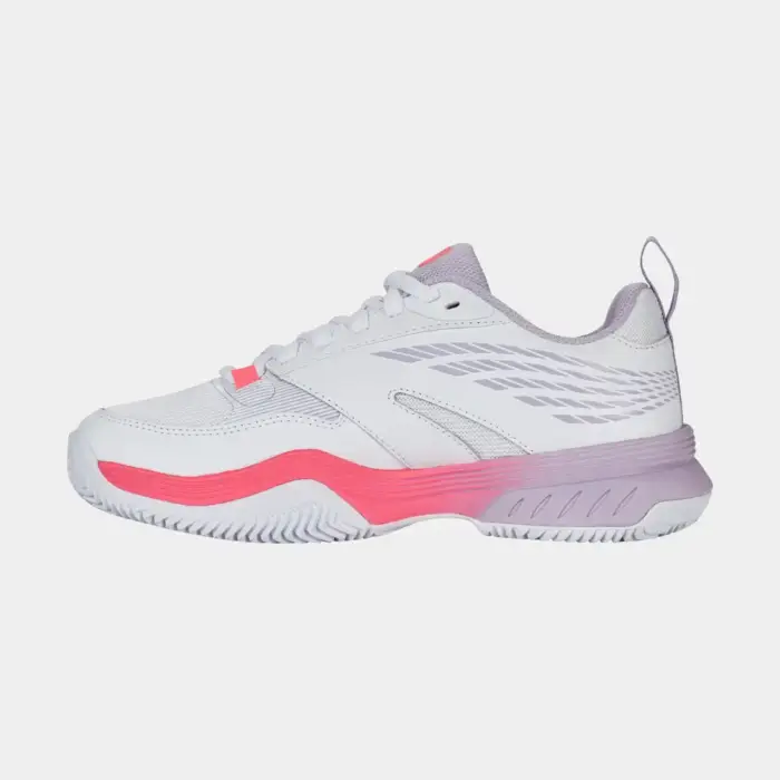 K-SWISS SPEEDEX CLAY-WHITE/ORCHID  PETAL/NEON BLAZ - Afbeelding 6