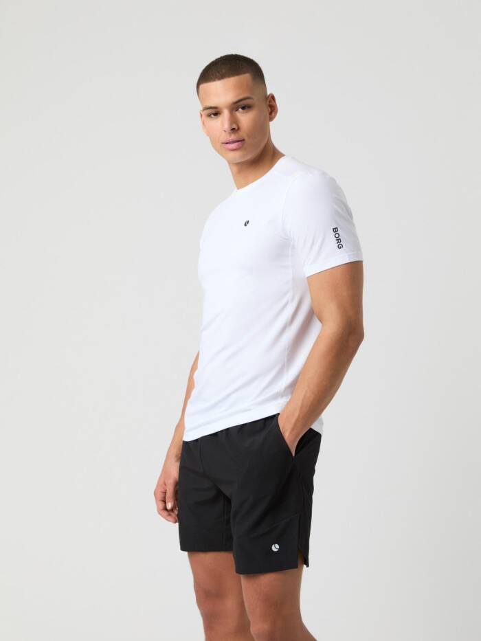 BJÖRN BORG ACE MESH PANEL T-SHIRT - WIT - Afbeelding 5