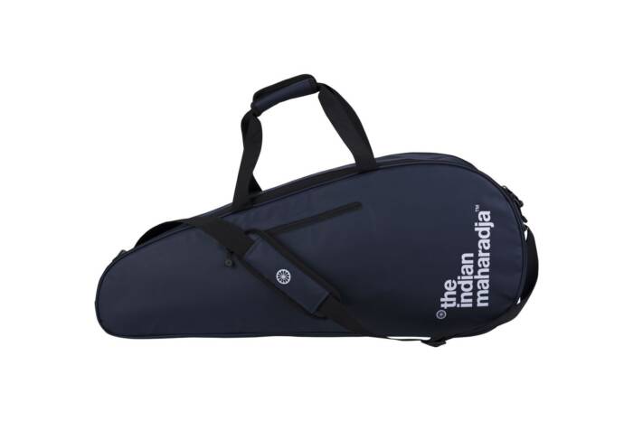 INDIAN MAHARADJA RACKETBAG PMR6 - NAVY/WIT - Afbeelding 4