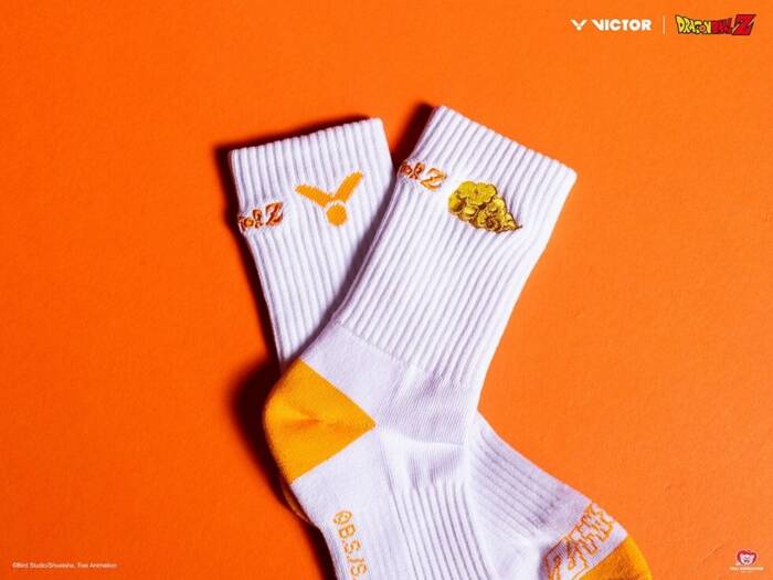 VICTOR X DRAGON BALL Z SOCKS SK508DBZ - WIT/ORANJE - Afbeelding 2
