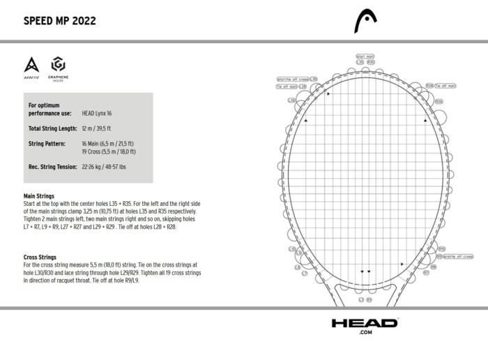 HEAD SPEED MP LEGEND 2025 - ZWART - Afbeelding 10