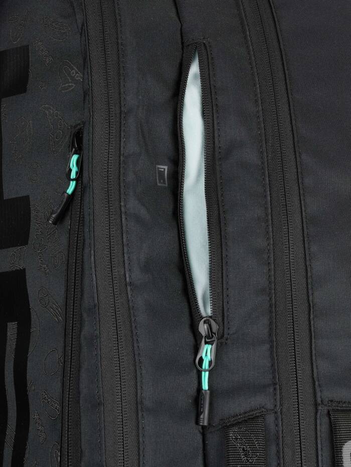 HEAD TOUR RACKETBAG L NEON 2025 - ZWART - Afbeelding 6