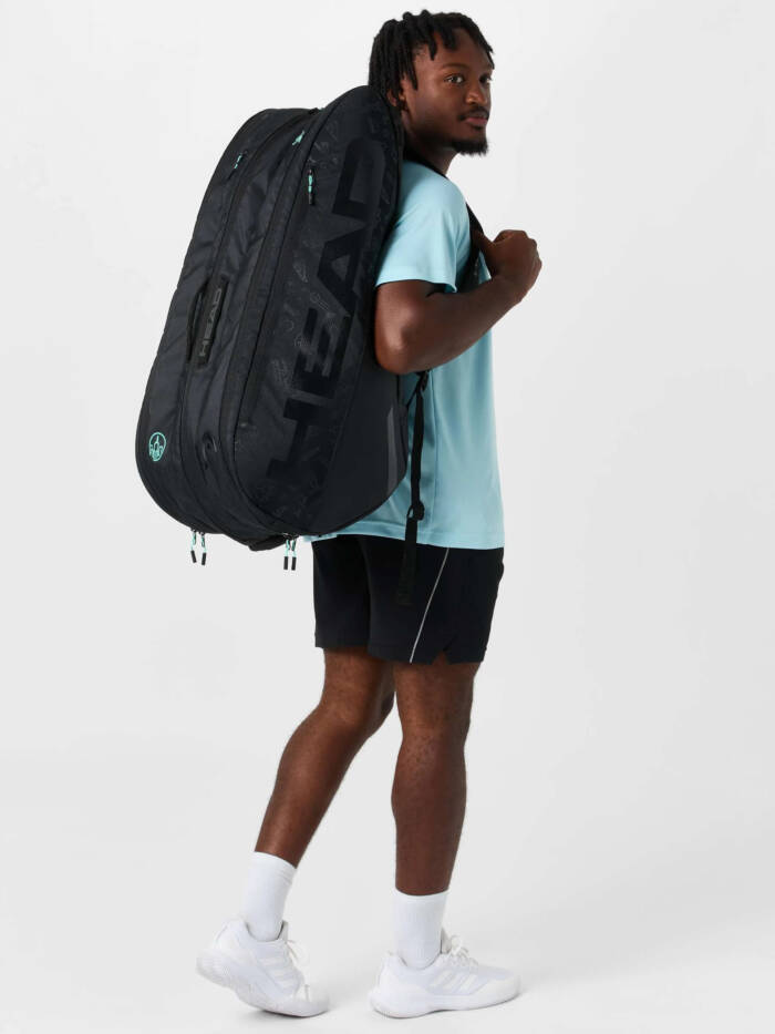 HEAD TOUR RACKETBAG XL NEON 2025 - ZWART - Afbeelding 3