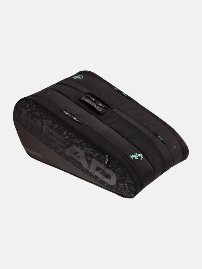 HEAD TOUR RACKETBAG XL NEON 2025 - ZWART - Afbeelding 2