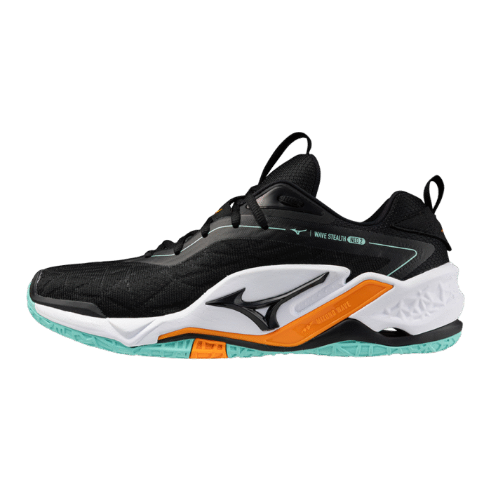MIZUNO WAVE STEALTH NEO 2 - BLACK/TANGELO/ICEGREEN - Afbeelding 6