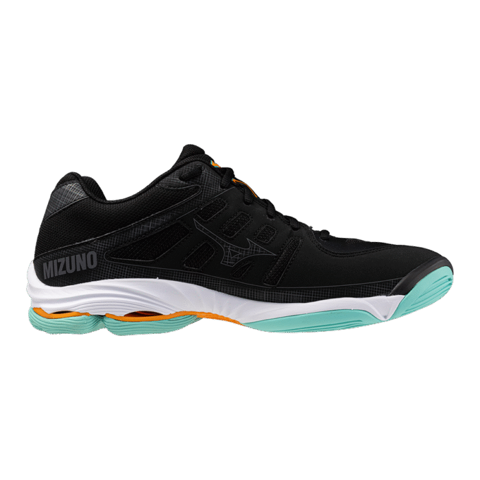 MIZUNO WAVE VOLTAGE 2 - BLACK/TANGELO/ICE GREEN - Afbeelding 4