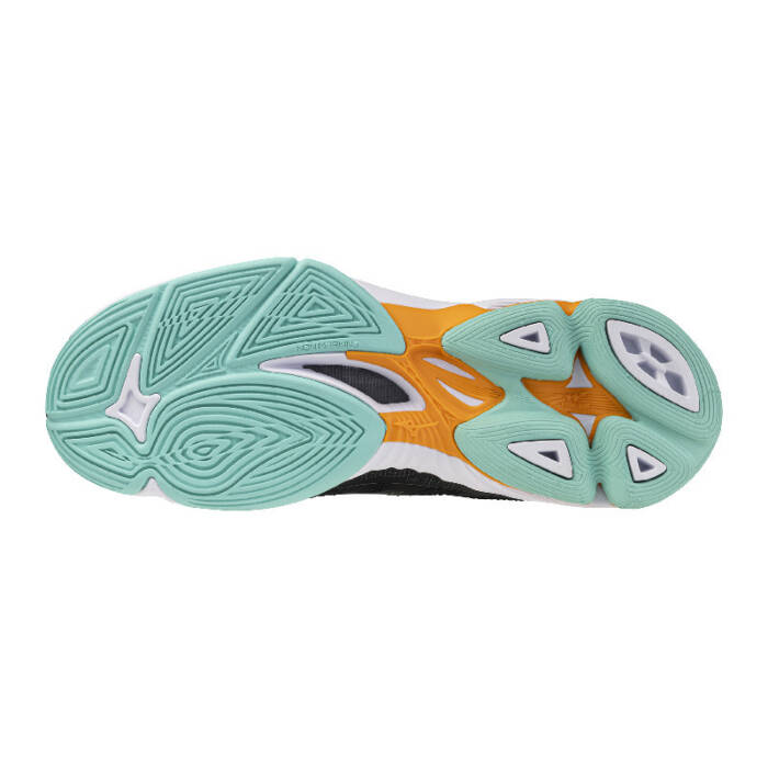 MIZUNO WAVE VOLTAGE 2 - BLACK/TANGELO/ICE GREEN - Afbeelding 2