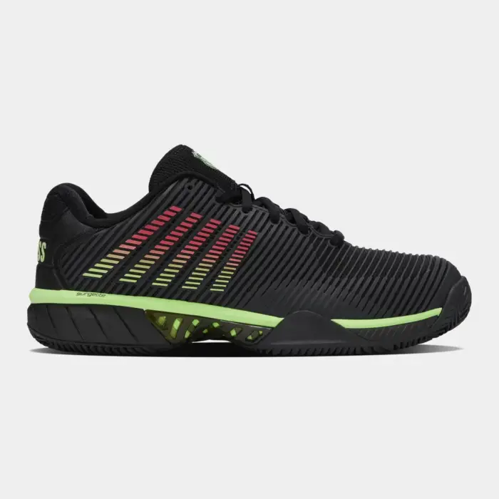 K-SWISS HYPERCOURT EXPRESS 2 CLAY - ZWART/NEON - Afbeelding 2