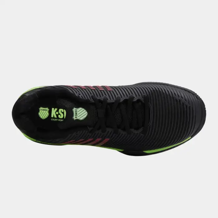K-SWISS HYPERCOURT EXPRESS 2 CLAY - ZWART/NEON - Afbeelding 3