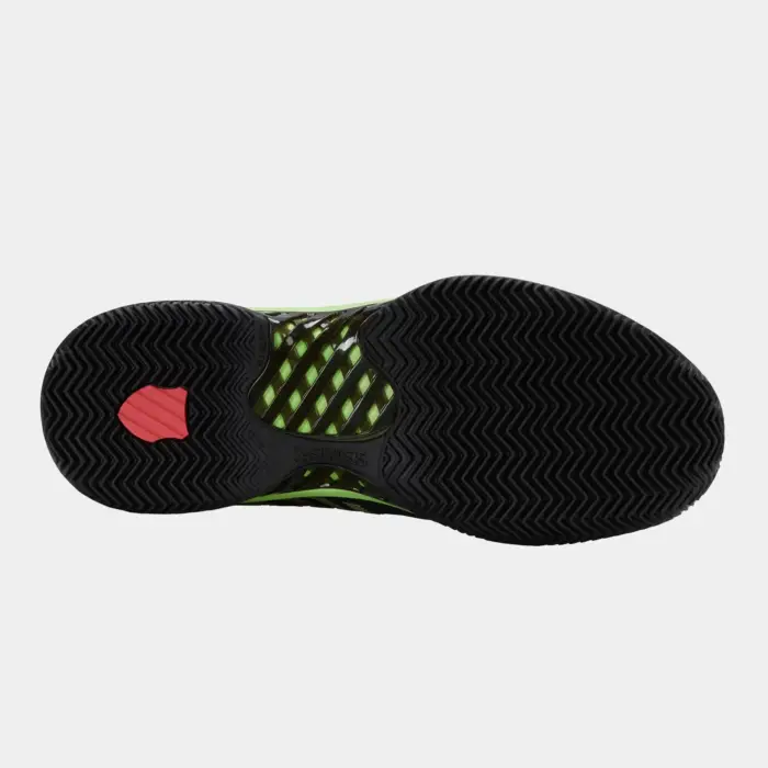 K-SWISS HYPERCOURT EXPRESS 2 CLAY - ZWART/NEON - Afbeelding 4