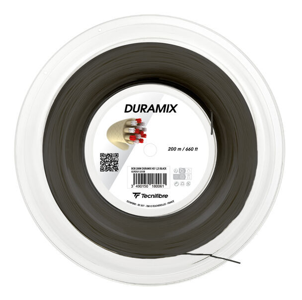 TECNIFIBRE DURAMIX 1.25 ZWART - COIL 200M - Afbeelding 2