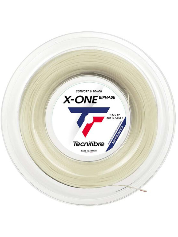 TECNIFIBRE X-ONE BIPHASE 1.30 NATUREL - COIL 200M
