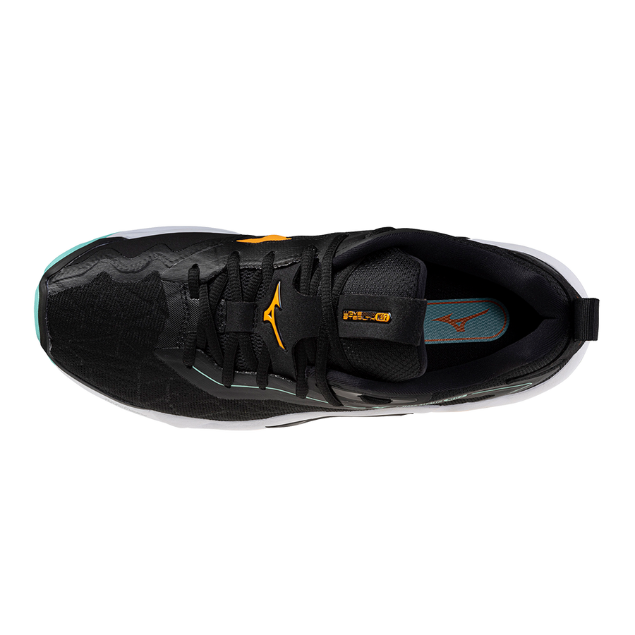 MIZUNO WAVE STEALTH NEO 2 - BLACK/TANGELO/ICEGREEN - Afbeelding 4