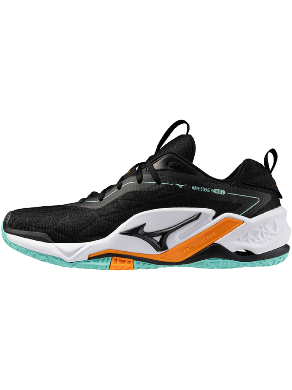 MIZUNO WAVE STEALTH NEO 2 - BLACK/TANGELO/ICEGREEN