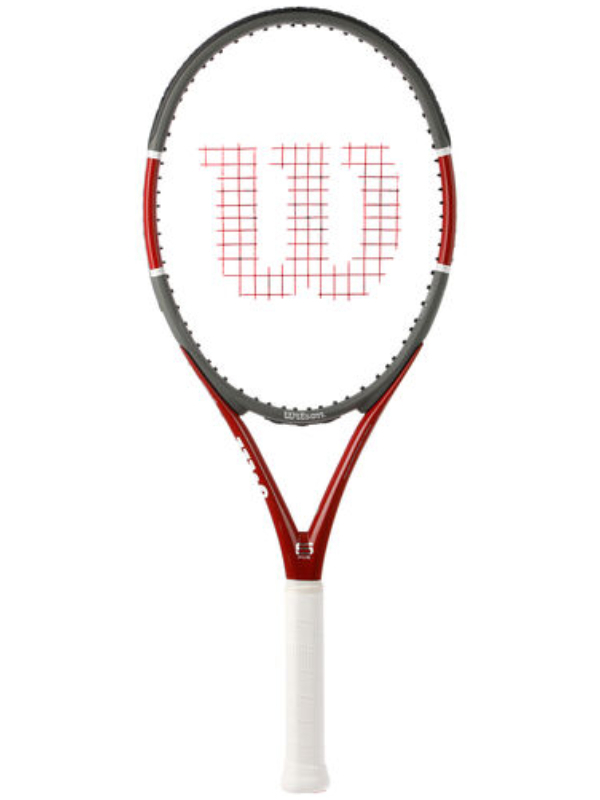WILSON TRIAD FIVE - ROOD/GRIJS (Testracket)