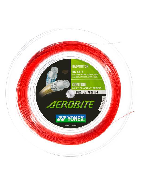 YONEX AEROBITE - ROOD/WIT - SET 10M