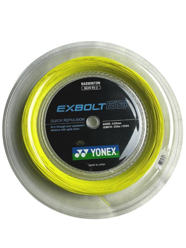YONEX EXBOLT 65 - GEEL - COIL 200M