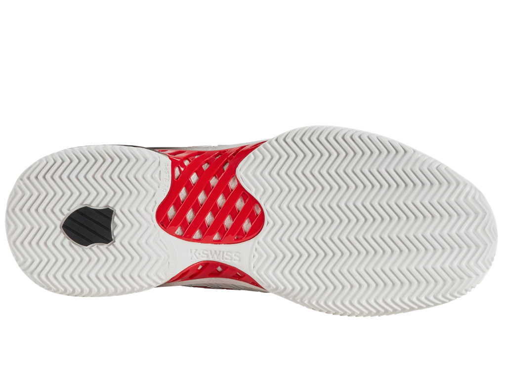 K-SWISS HYPERCOURT EXPRESS 2 HB - WIT/ZWART/ROOD - Afbeelding 4