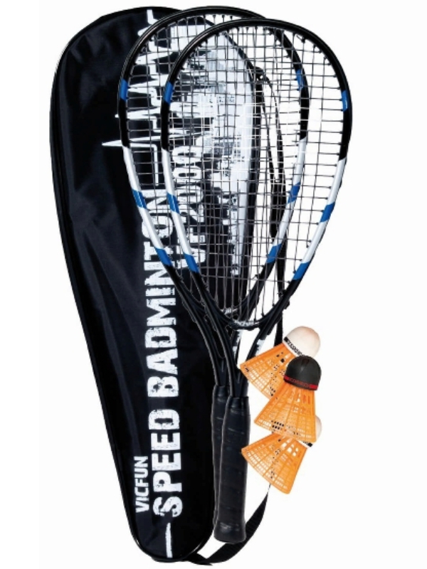 VICFUN SPEED BADMINTON VF-2000 SET - ZWART/BLAUW