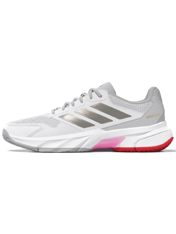 ADIDAS COURTJAM CONTROL 3 W - WIT/GRIJS/METALLIC