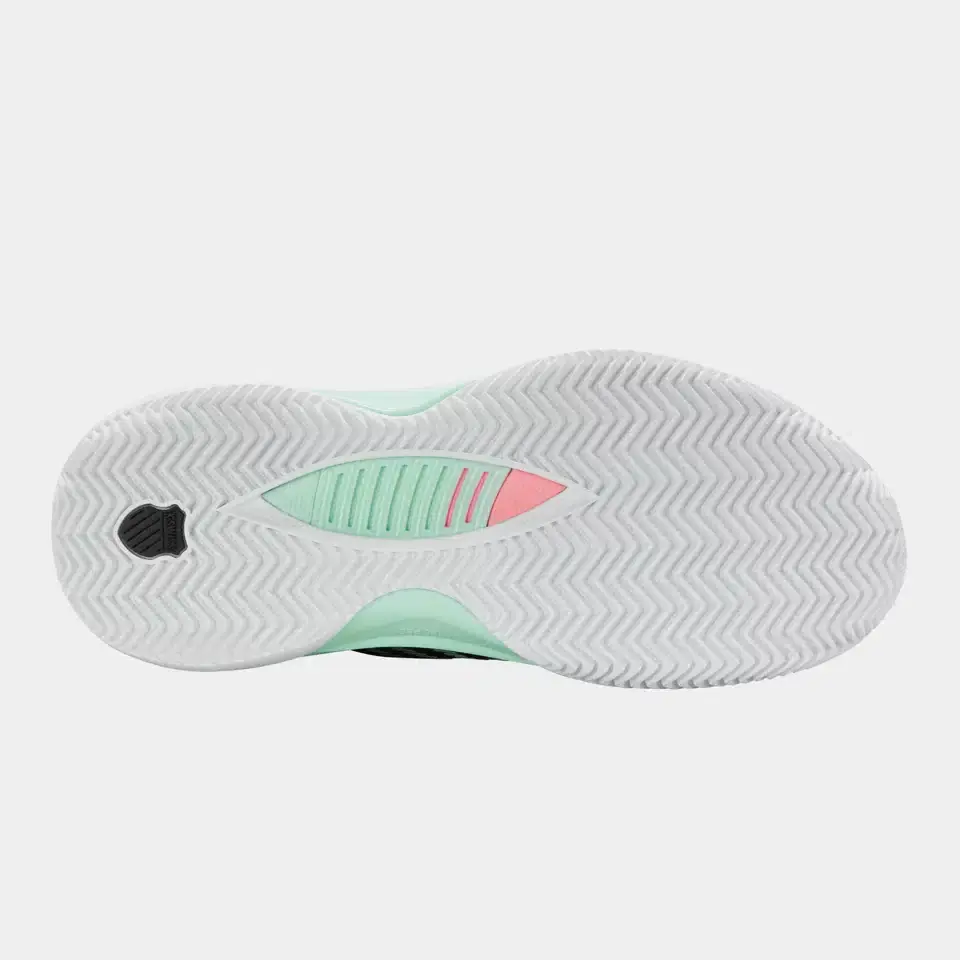 K-SWISS HYPERCOURT SUPREME 2 CLAY - ZWART/MINT/WIT - Afbeelding 4