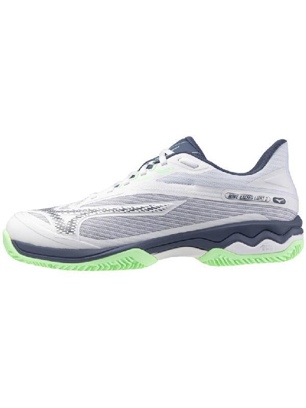 MIZUNO WAVE EXCEED LIGHT 2 CLAY – WIT/INDIGO/MINT