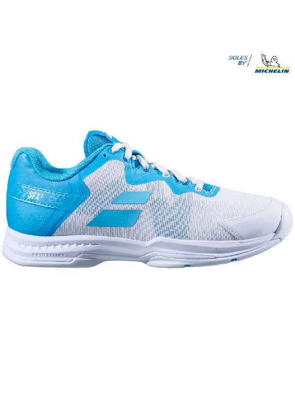 BABOLAT SFX3 ALL COURT - WIT/BLAUW
