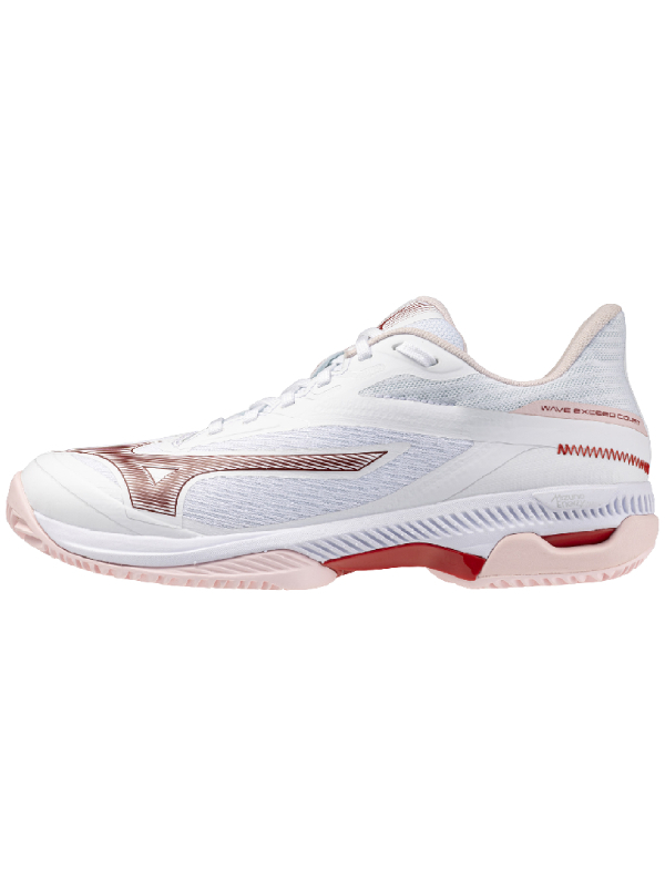 MIZUNO WAVE EXCEED COURT CLAY - WIT/ROZE