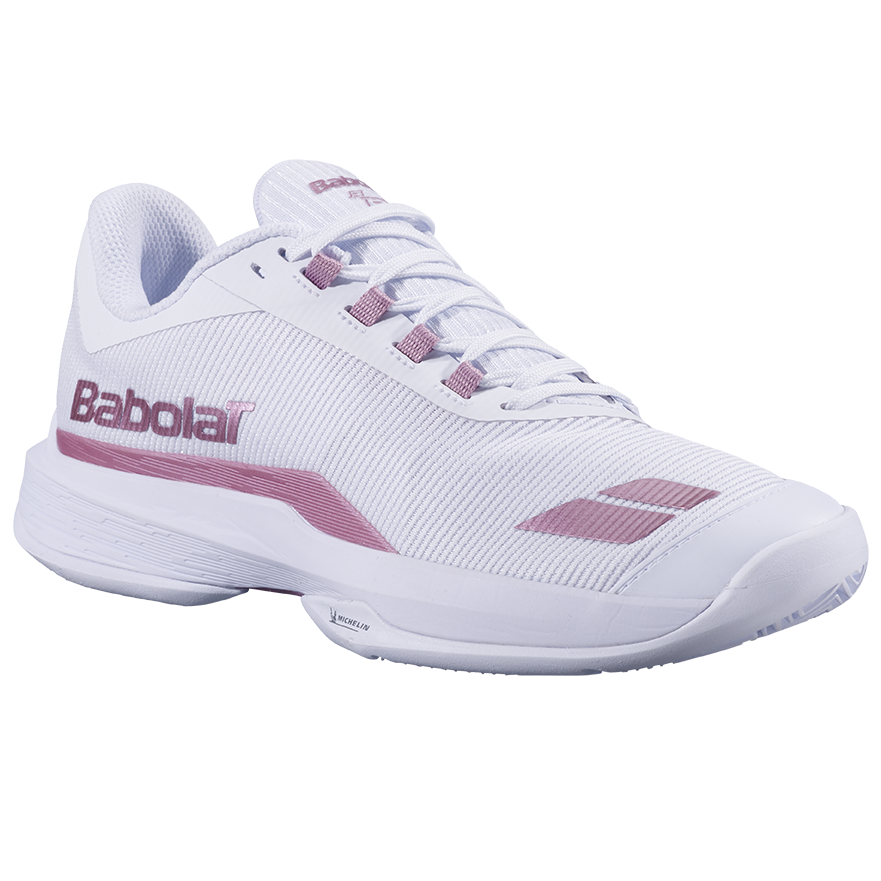 BABOLAT JET TERE 2 CLAY - WHITE/GOLD PINK - Afbeelding 4