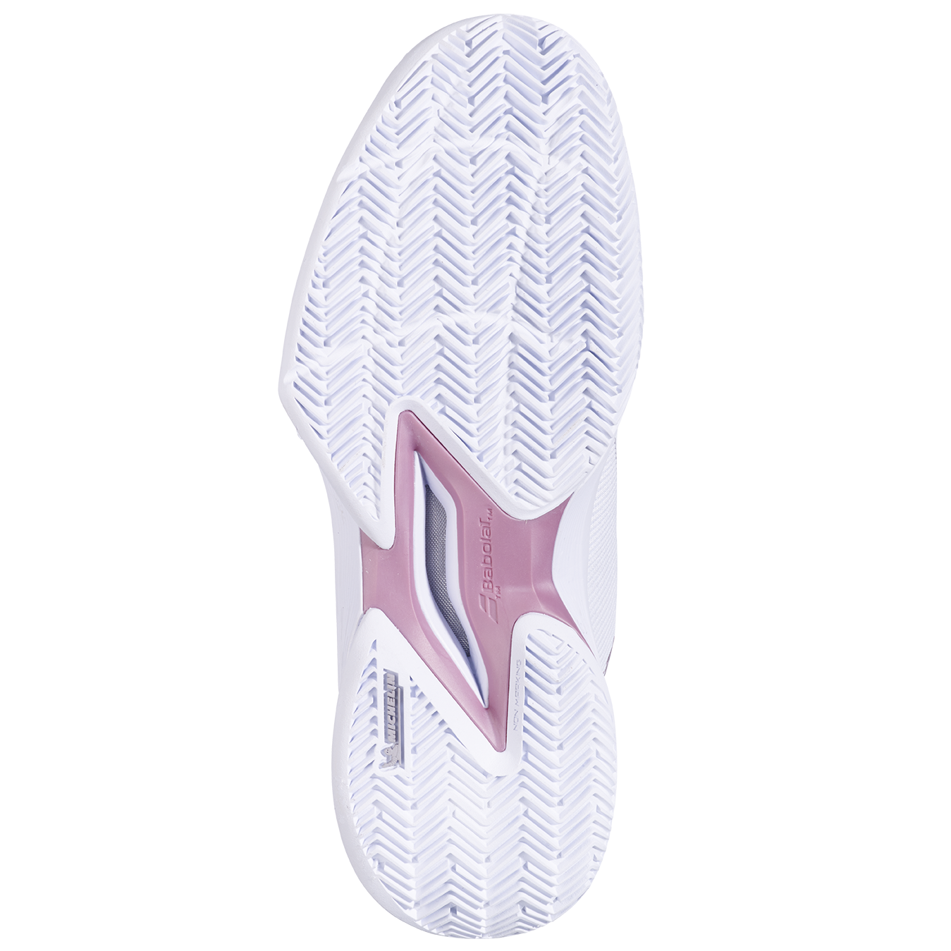 BABOLAT JET TERE 2 CLAY - WHITE/GOLD PINK - Afbeelding 5