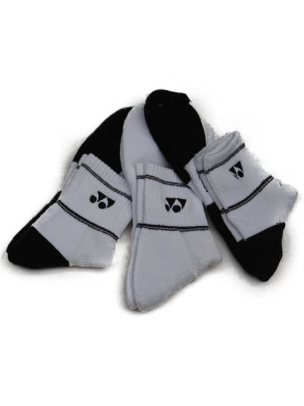 YONEX SOKKEN 8423 (3 PAAR) - WIT / ZWART - Afbeelding 3