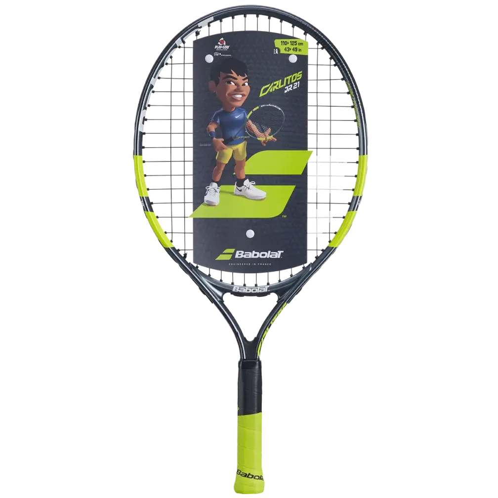 BABOLAT CARLITOS JUNIOR 21 (180 g) - GRIJS/GEEL - Afbeelding 2