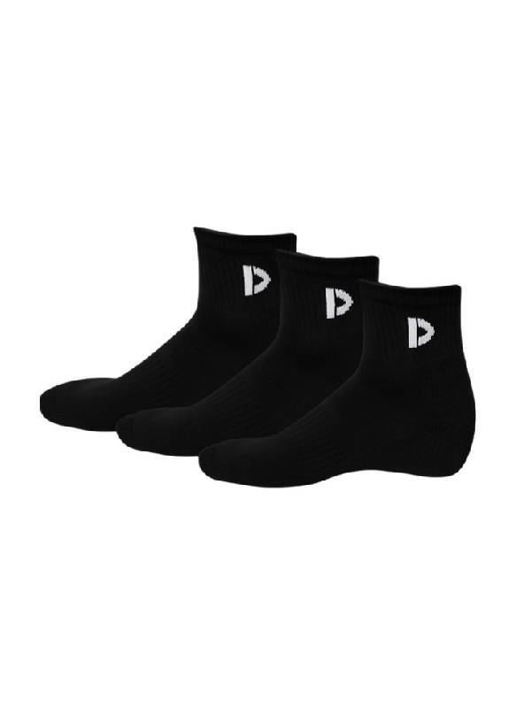 DONNAY SPORT QUART. SOCKS (3-PACK) - ZWART