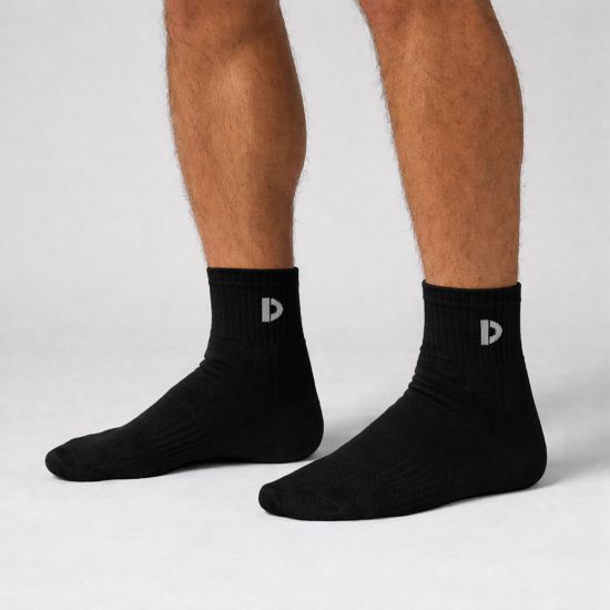 DONNAY SPORT QUART. SOCKS (3-PACK) - ZWART - Afbeelding 2