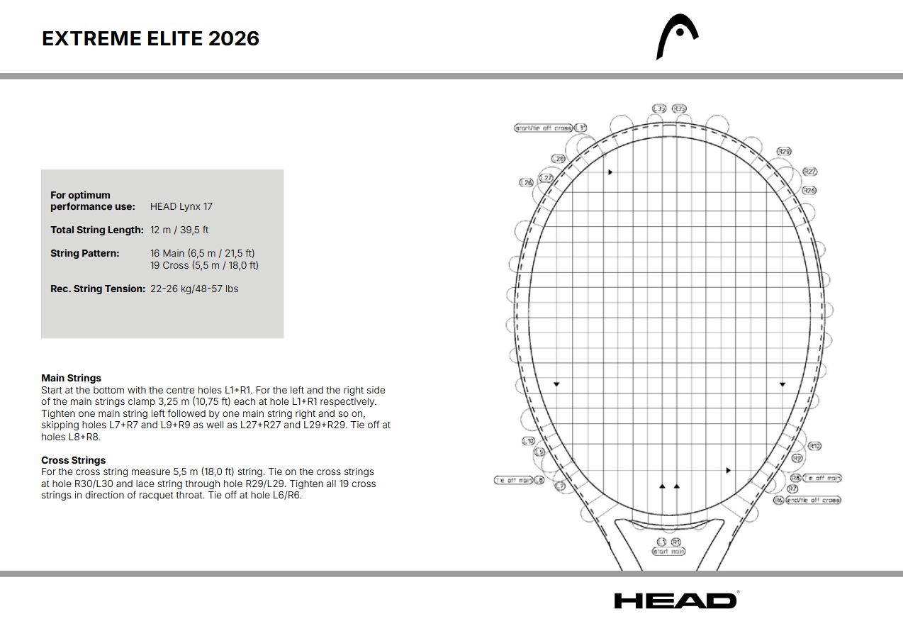 HEAD EXTREME ELITE 2026 (260 g) – NEON GREEN - Afbeelding 4