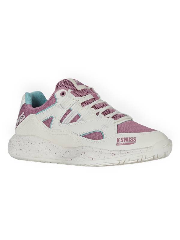 K-SWISS TURA TEAM PADEL - WIT/LILA/TURQUOISE