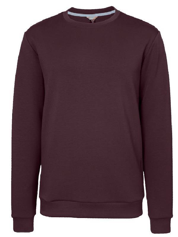 INDIAN MAHARADJA M SOFT SUPREME SWEATER DARK BERRY