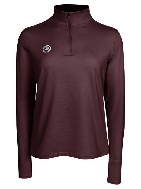 INDIAN MAHARADJA WOMAN PERFORMACE HALF ZIP - BERRY
