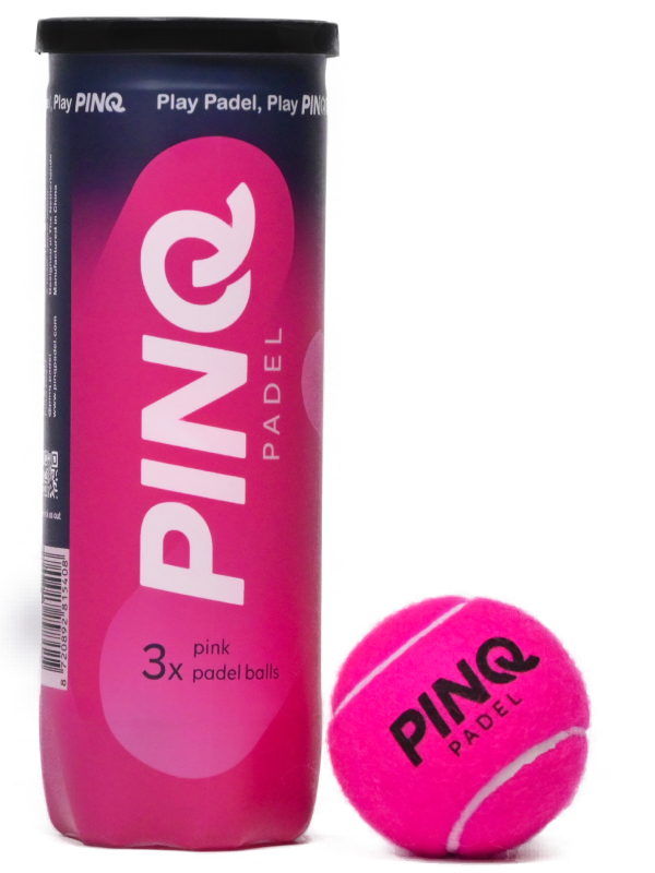 PINQ PADEL BALLEN - ROZE (3 st.)