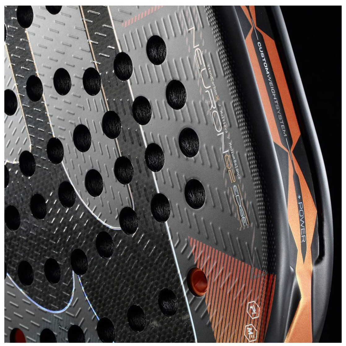 BULLPADEL NEURON 02 EDGE - ZWART/ORANJE - Afbeelding 5