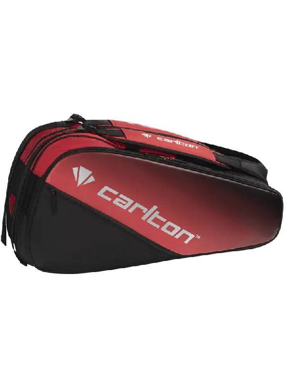 CARLTON PRO 3-VAKS RACKETBAG - ZWART/ROOD