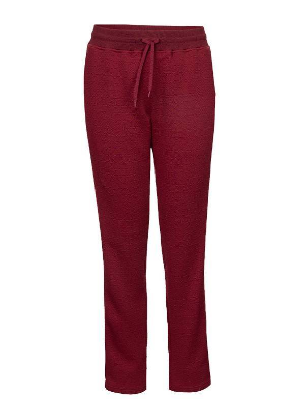 INDIAN MAHARADJA WOMAN JACQUARD PANT - BORDEAUX