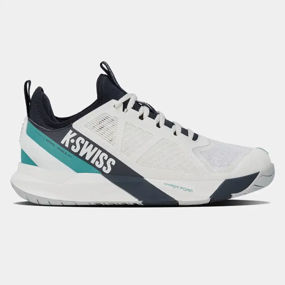 K-SWISS K-FRAME SPEED RUBLO CLAY - WIT/GRIJS/BLAUW - Afbeelding 2