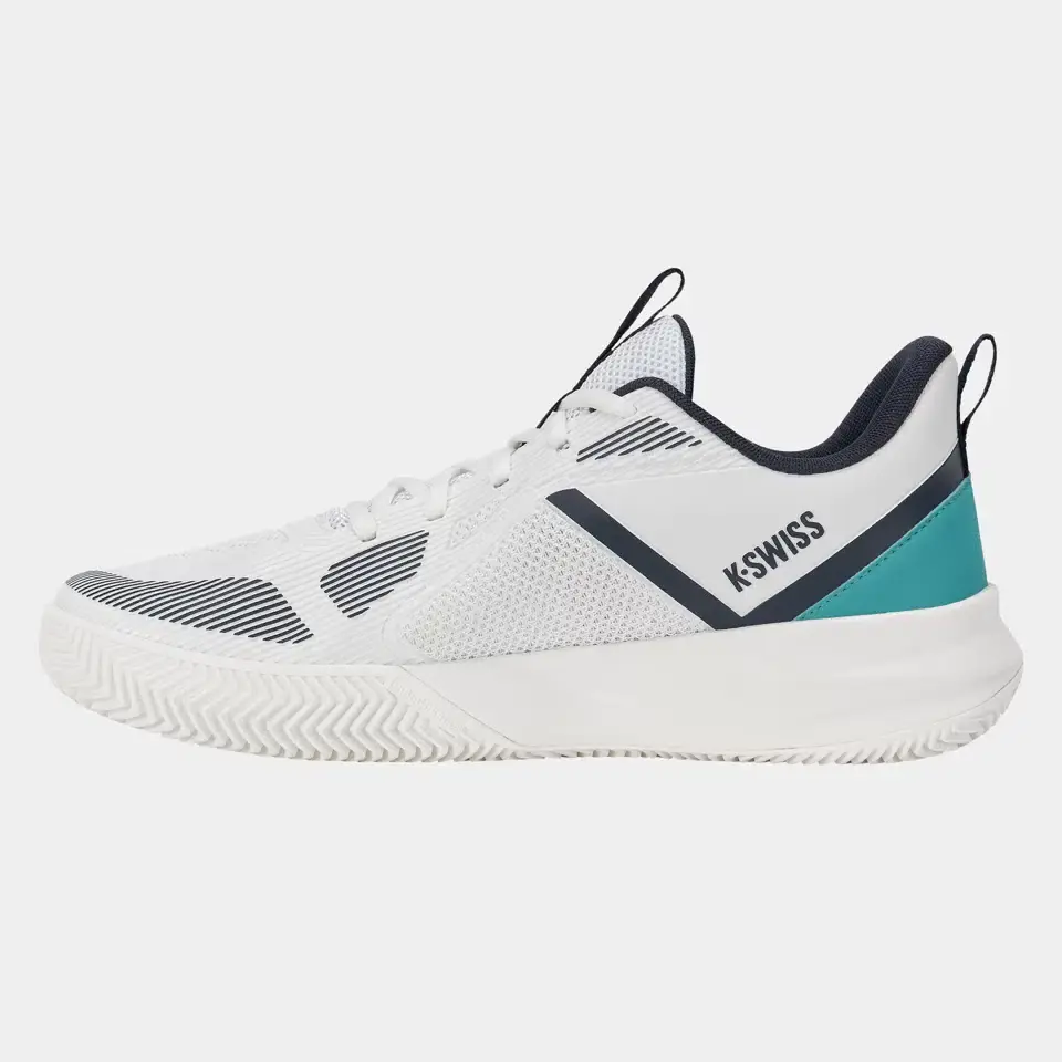K-SWISS K-SPEED TEAM CLAY - WHITE/BALTIC/CARBON - Afbeelding 3