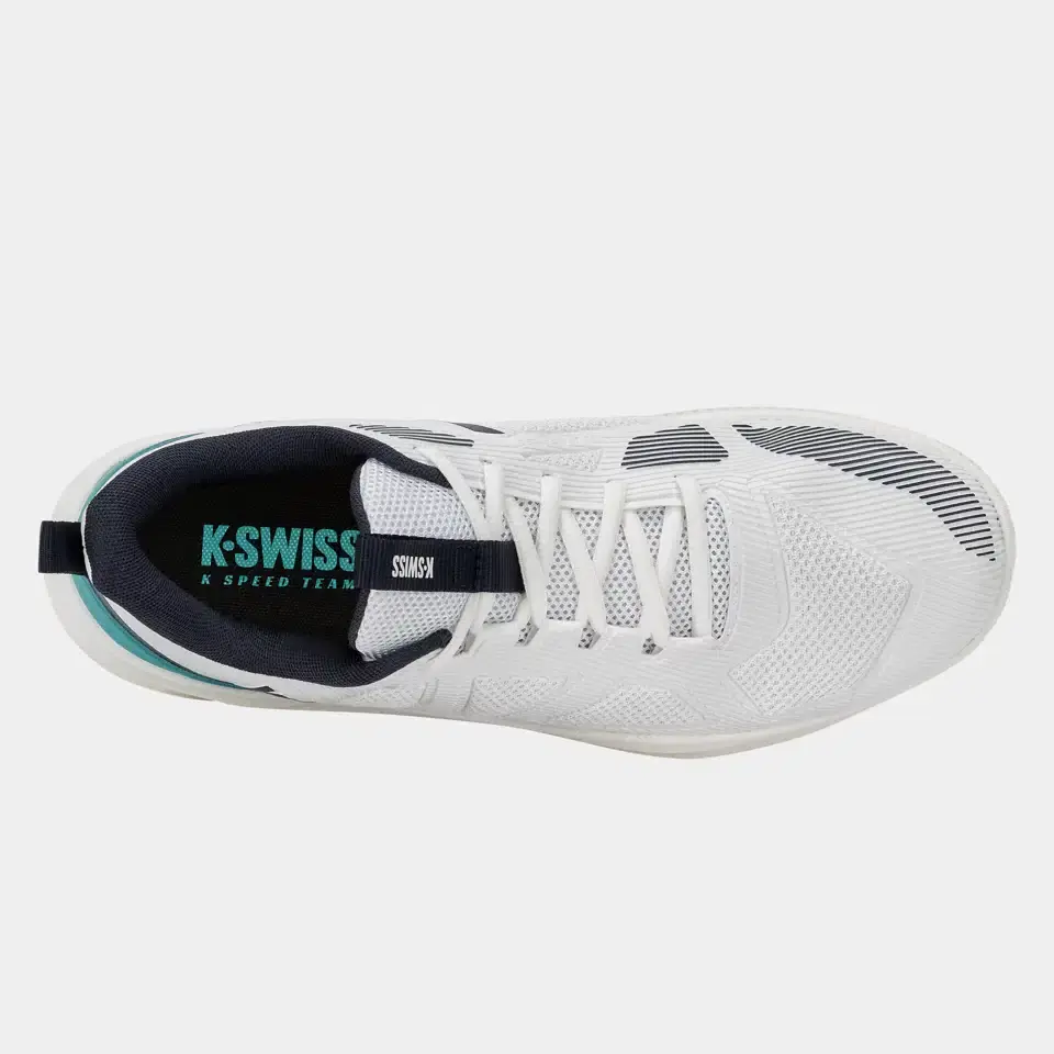 K-SWISS K-SPEED TEAM CLAY - WHITE/BALTIC/CARBON - Afbeelding 4