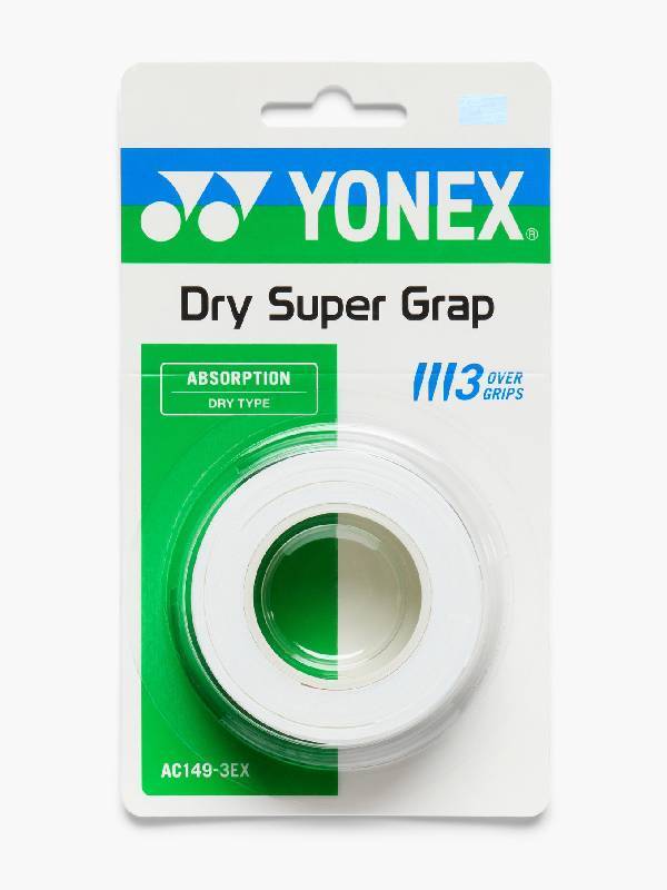 YONEX DRY SUPER GRAP AC149 - WIT (3 st.)