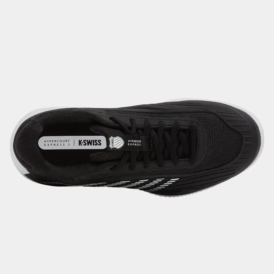 K-SWISS HYPERCOURT EXPRESS 3 CLAY - ZWART/WIT - Afbeelding 7